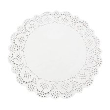  Fehér tortacsipke kerek 24 cm 20db/csomag sütés és főzés