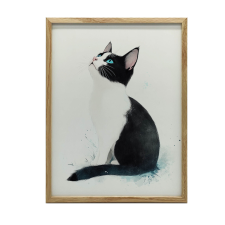 FEHÉR VÁSZONFESTŐ KÉSZLET NAPPALI, HÁLÓSZOBÁBA 30X40 CM grafika, keretezett kép