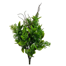  Fehér végű műzöld, mérete: kb. 40 cm dekorációs kellék