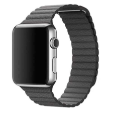 FeiFan mágneses bőr hatású óraszíj Apple Watch órához 38/40/41 mm - Szürke okosóra kellék