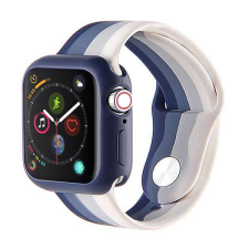 FeiFan szivárvány szilikon óraszíj Apple Watch órához 42/44/45/49 mm - Kék okosóra kellék