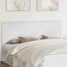  Fejtámla fejtámlával Fényes Fehér 200 cm Faanyag ágy és ágykellék