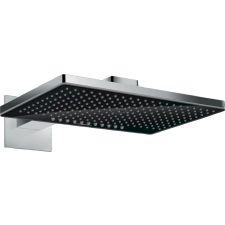 Fejzuhany Hansgrohe Rainmaker Select négyzet vakolat alatti rész nélkül fekete / króm 24005600 csaptelep