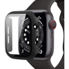  Fekete 360 fokos szilikon védő tok APPLE WATCH 4/5/6/SE (44MM) okosórához