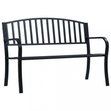  fekete acél kerti pad 120 cm kerti bútor