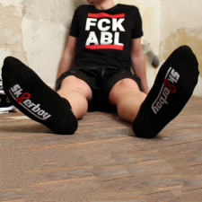 Fekete alacsony zokni QUARTER Sk8erboy férfi zokni