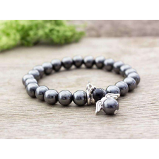  Fekete angyal hematit és ónix ásvány karkötő karkötő