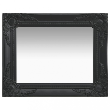  Fekete barokk stílusú fali tükör 50 x 40 cm bútor