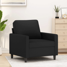  fekete bársony kanapéfotel 60 cm bútor