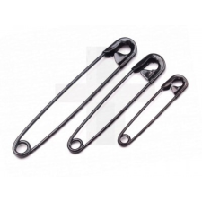  Fekete biztosítótű - 24 db dekorációs kellék