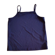  Fekete bordázott lány top (méret: 122) gyerek póló