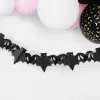  Fekete Denevér Girland Halloweenre - 400 cm
