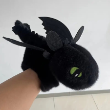 FEKETE Éjfúria plüss figura csuklóra 23cm plüssfigura