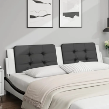  fekete és fehér műbőr fejtámla párna 200 cm lakástextília