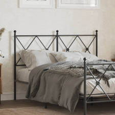  Fekete fém fejtámla 120 cm ágy és ágykellék