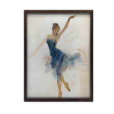 FEKETE KERETES FALI PLAKÁT BALLETVARÁZS 70x100 CM grafika, keretezett kép