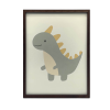  FEKETE KERETES FALI PLAKÁT DINOSAUR SMILE 60x90 CM