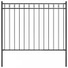  fekete kerti acélkerítés 1,7 x 1,2 m