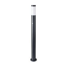  Fekete kültéri álló lámpa (E27) rozsdamentes acél, mozg. érz., 110 cm kültéri világítás