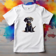  Fekete labrador póló (Gyerek)(Karakterek) gyerek póló