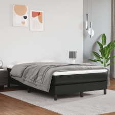 fekete műbőr ágykeret 120 x 200 cm ágy és ágykellék