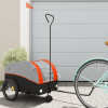  Fekete-narancssárga vas kerékpár-utánfutó 30 kg