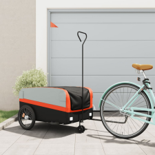  Fekete-narancssárga vas kerékpár utánfutó 45 kg kerékpár utánfutó
