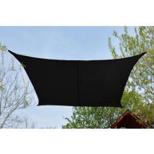  Fekete négyzet napvitorla kerti bútor