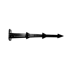  Fekete rögzítő tüske, 20 cm, 20 db/csomag építőanyag