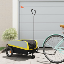  Fekete-sárga vas kerékpár utánfutó 30 kg kerékpár utánfutó