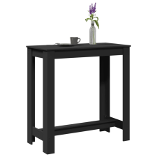  fekete szerelt fa bárasztal 102 x 50 x 103,5 cm bútor