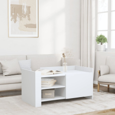  fekete szerelt fa dohányzóasztal 100 x 50 x 50 cm bútor