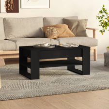 fekete szerelt fa dohányzóasztal 102x55x45 cm bútor