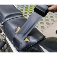  Fekete szövet alapú bőr és ülés javító ragasztószalag 5cmX5m autó dekoráció