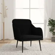  fekete szövetfotel 63 x 76 x 80 cm bútor
