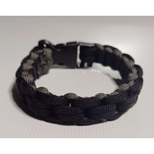 Fekete- szürke paracord karkötő ékszer szett