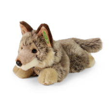 fekvő plüss farkas 20 cm eco-friendly plüssfigura