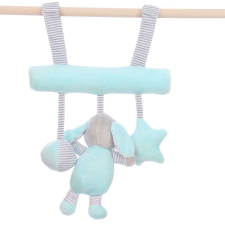 Felakasztható baby plüss játék - kék kutyás - 25cm plüssfigura