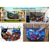  Felakasztható tárolóháló játékokhoz és úszógumikhoz, kerti használatra