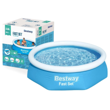  felfújható, felső peremes medence 244 × 61 cm BESTWAY Fast Set medence