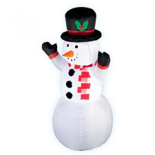  Felfújható hóember, 120 cm, LED világítással karácsonyi dekoráció