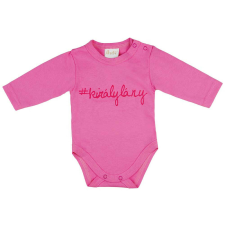 Feliratos hosszú ujjú baba body kombidressz, body