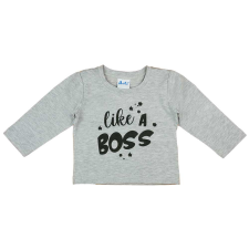  Feliratos hosszú ujjú fiú póló babapóló, ing