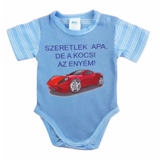  Feliratos rövid ujjú baba body kombidressz, body