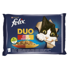 FELIX Állateledel alutasakos FELIX Fantastic DUO macskáknak házias válogatás aszpikban 4x85g macskaeledel