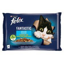 Félix Állateledel alutasakos FELIX Fantastic macskáknak zöldséges halas válogatás aszpikban 4x85g macskaeledel