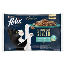 FELIX Deliciously Multipack 4x80g lazac/ tonhal/ tőkehal/ lepényhal macskaeledel