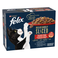  Felix Deliciously Sliced házias válogatás aszpikban 12 x 80 g macskaeledel