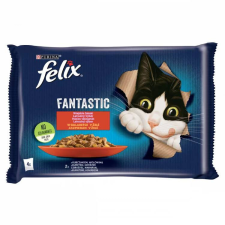  FELIX FANTASTIC MACSKAELEDEL MARHÁS CSIRKÉS ASZPIKBAN 4X85G macskaeledel