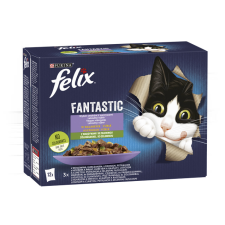 Félix FELIX FANTASTIC &#8211; Házias válogatás zöldségekkel aszpikban 12x85g macskaeledel
